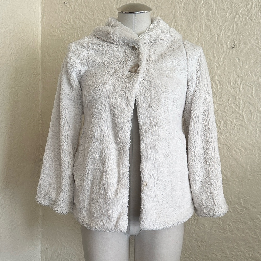 Patagonia Pelage Jacket Faux Fur Coat Girls Medium 10 Kids Children’s